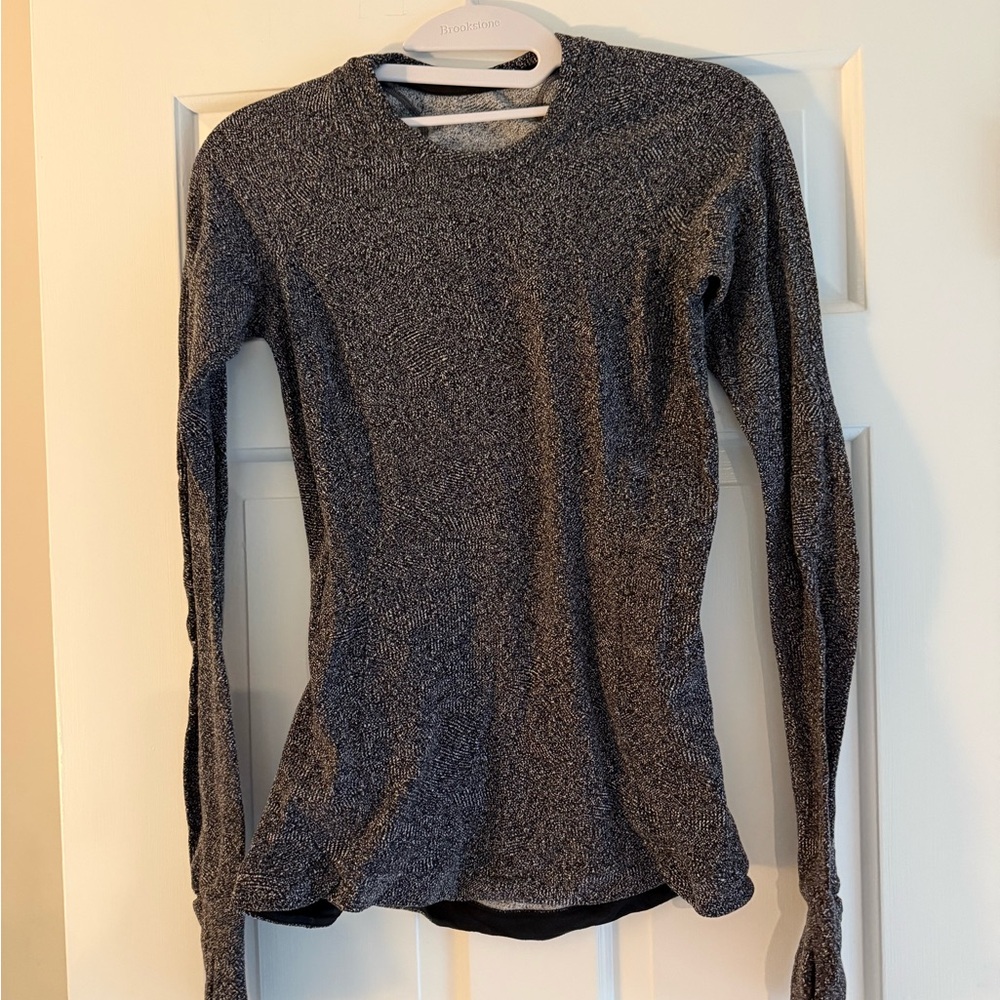 lululemon athletica Charcoal Marled Long-Sleeve Crew